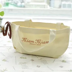 [주문제작] 가로 확장형 소형 에코백 (360x110x165mm) 상품 이미지