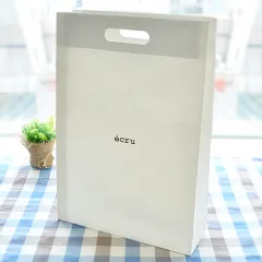 [주문제작] 종이쇼핑백_에크루 (330x110x470mm) 상품 이미지
