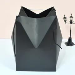 [주문제작] 모양형 종이쇼핑백_검정 (175x175x250mm) 상품 이미지