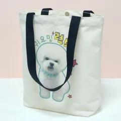 [주문제작] 포토인쇄 컬러끈 에코백 (360x100x360mm) 상품 이미지