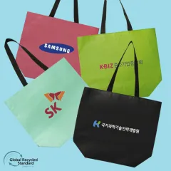 <친환경인증> R-PET 리유저블백(4색) (중량 170g)(450x150x400mm) 상품 이미지