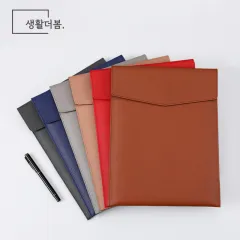 생활더봄 A4파일 세로형 태블릿 북파우치 가죽 서류가방 상품 이미지