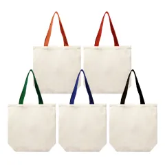 레디메이드 에코백 칼라웨빙끈 (36x36x10cm) 바닥형 상품 이미지