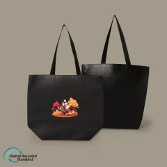 <친환경인증> R-PET 칼라인쇄 리유저블백(블랙) (중량 170g)(450x150x400mm) 상품 이미지