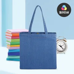 데님 에코백 M자형 350 (350x100x330mm) 상품 이미지