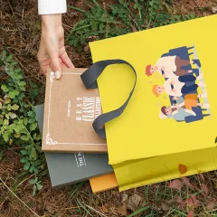 친환경 R-PET M자형 리유저블백(3색) (중량 170g±5)(300x140x420mm) 상품 이미지