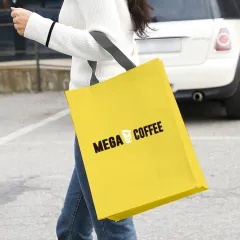 친환경 R-PET M자형 칼라 리유저블백(3색) (중량 170g±5)(300x140x420mm) 상품 이미지