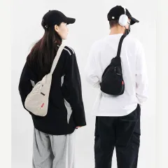 (Blossom) 유스 단색 심플 메신저백 1P 상품 이미지
