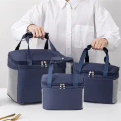 (Blossom) 3way 사각 스냅버튼 보온보냉백 1P 상품 이미지