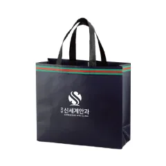 (Blossom) 테두리/패턴 코팅 부직포 가방-1P 상품 이미지
