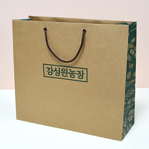 쇼핑백(특수지형) | 종이쇼핑백_강성원농장 (365*115*325mm)