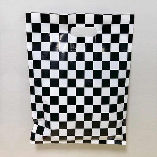 비닐쇼핑백(기성) | 비닐봉투(고급팬시용)_바둑무늬