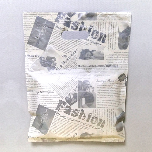 비닐쇼핑백(기성) | 비닐봉투(고급팬시용)_fashion(베이지)