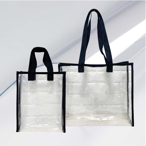 비닐가방 봉투 | 투명 PVC 가방 (S) (250x320x100mm)